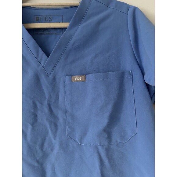 Figs Women’s Technical Collection Blue Scrub Set Size Small Top And Pants - Picture 7 of 13